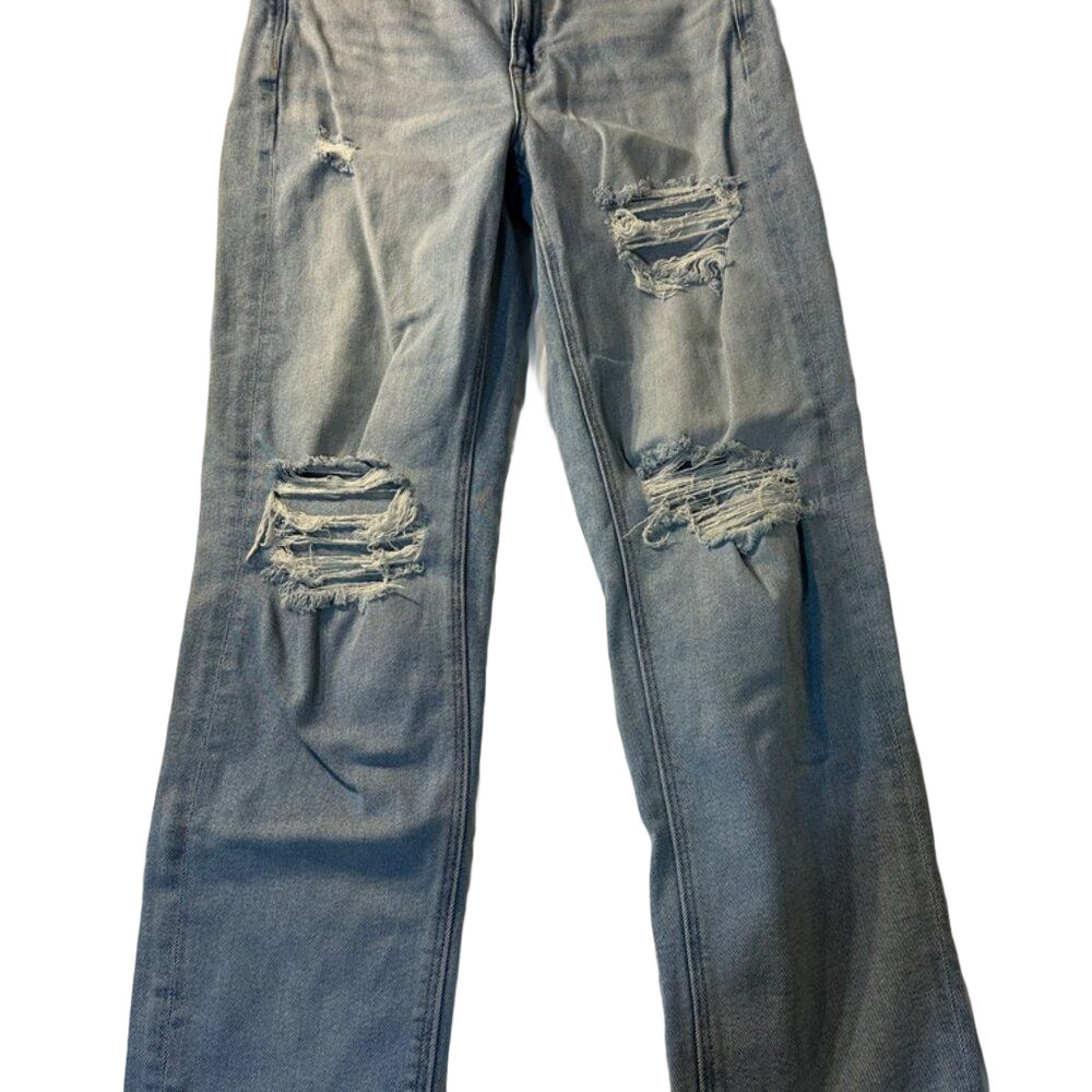 American Eagle Jeans Size 6 Regular Inseam 27 inches Mom Straight Stretch